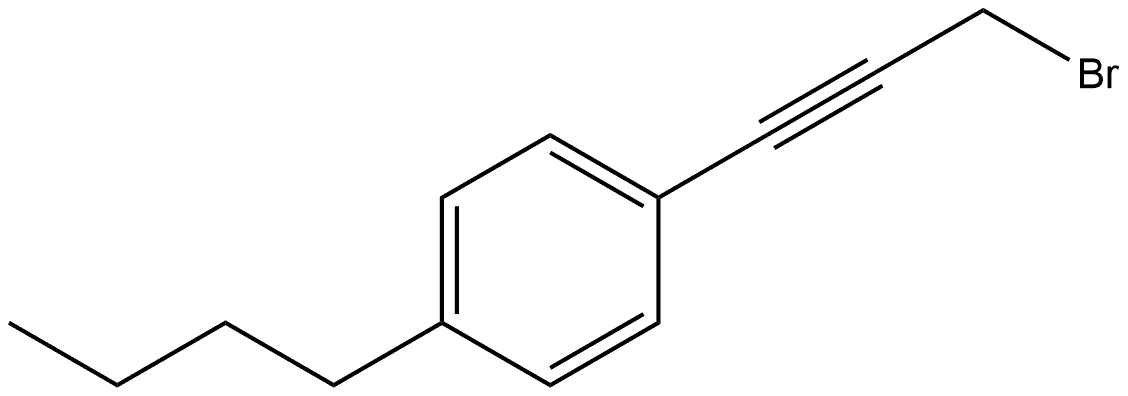 1-(3-Bromo-1-propyn-1-yl)-4-butylbenzene Structure