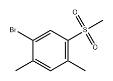 Benzene, 1-bromo-2,4-dimethyl-5-(methylsulfonyl)- Struktur