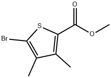 Methyl 5-bromo-3,4-dimethyl-2-thiophenecarboxylate Struktur