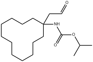 Carbamic acid, N-?[1-?(2-?oxoethyl)?cyclododecyl]?-?, 1-?methylethyl ester Struktur