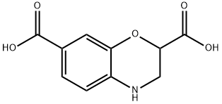 2H-1,4-Benzoxazine-2,7-dicarboxylic acid, 3,4-dihydro- 结构式