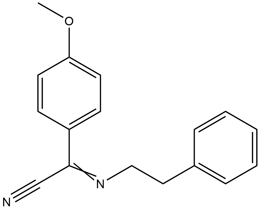 Benzeneacetonitrile, 4-methoxy-α-[(2-phenylethyl)imino]-