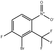 3-溴-4-氟-2-(三氟甲基)硝基苯 结构式