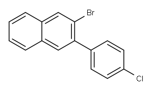2-溴-3-(4-氯苯基)萘,1421694-50-9,结构式