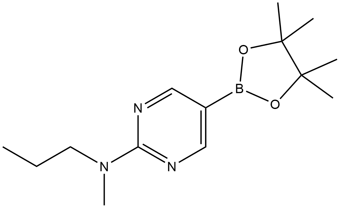 N-Methyl-N-propyl-5-(4,4,5,5-tetramethyl-1,3,2-dioxaborolan-2-yl)-2-pyrimidin... Struktur