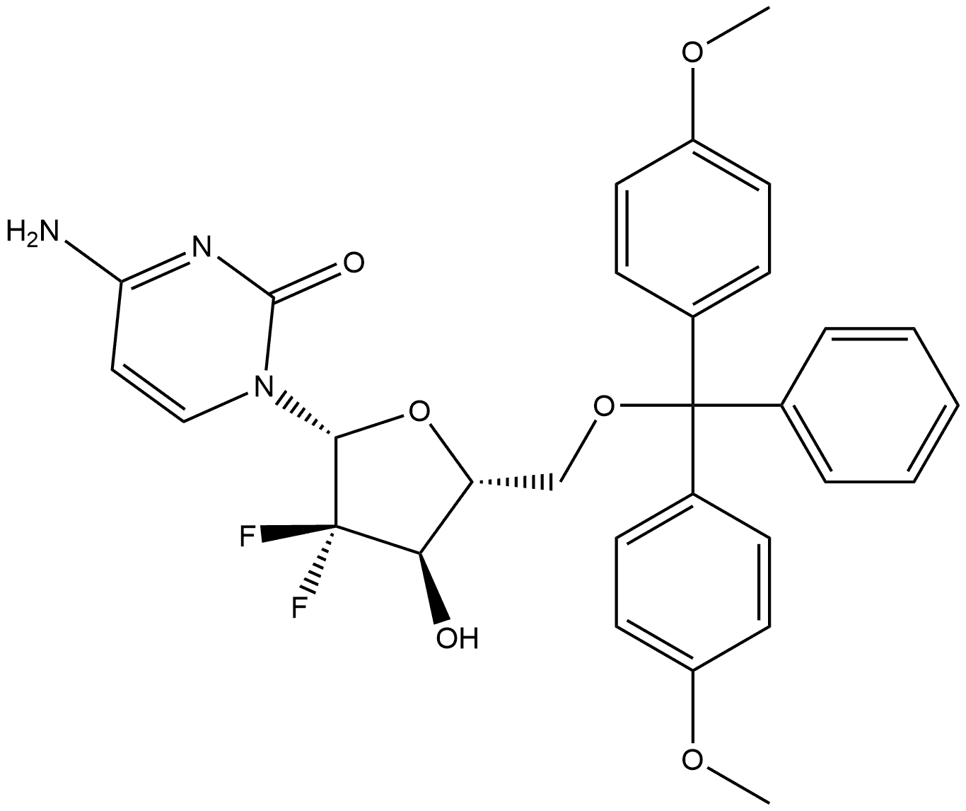 Cytidine, 5'-O-[bis(4-methoxyphenyl)phenylmethyl]-2'-deoxy-2',2'-difluoro-