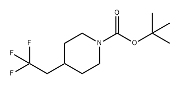 1-Piperidinecarboxylic acid, 4-(2,2,2-trifluoroethyl)-, 1,1-dimethylethyl ester,1422056-47-0,结构式