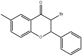 4H-1-Benzopyran-4-one, 3-bromo-2,3-dihydro-6-methyl-2-phenyl-