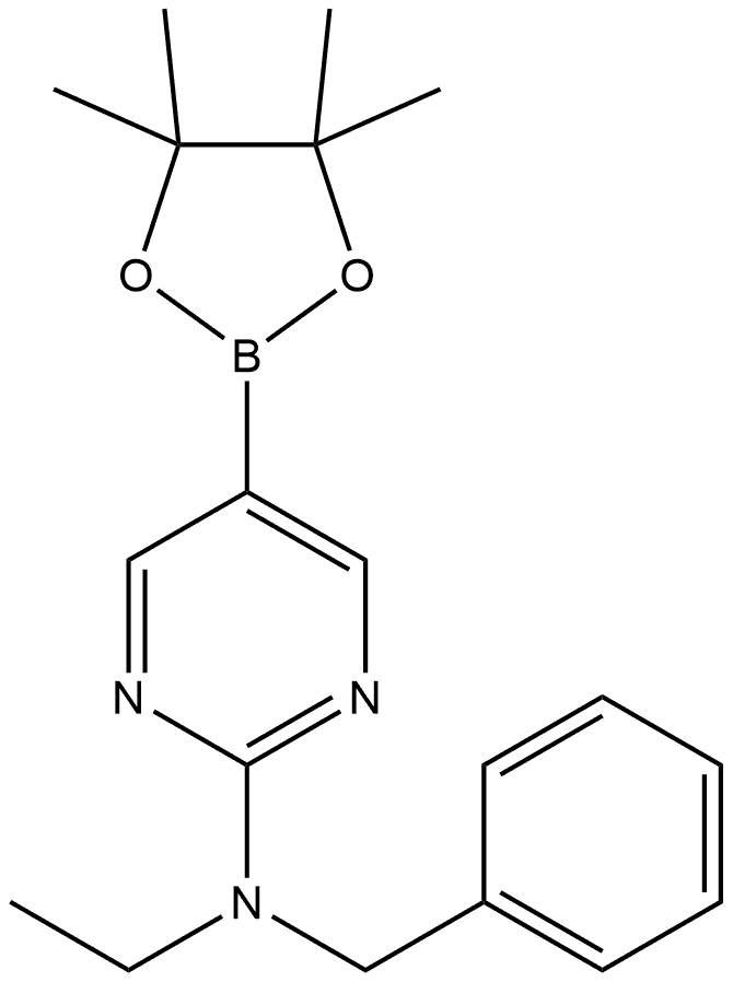 N-Ethyl-N-(phenylmethyl)-5-(4,4,5,5-tetramethyl-1,3,2-dioxaborolan-2-yl)-2-py... 结构式