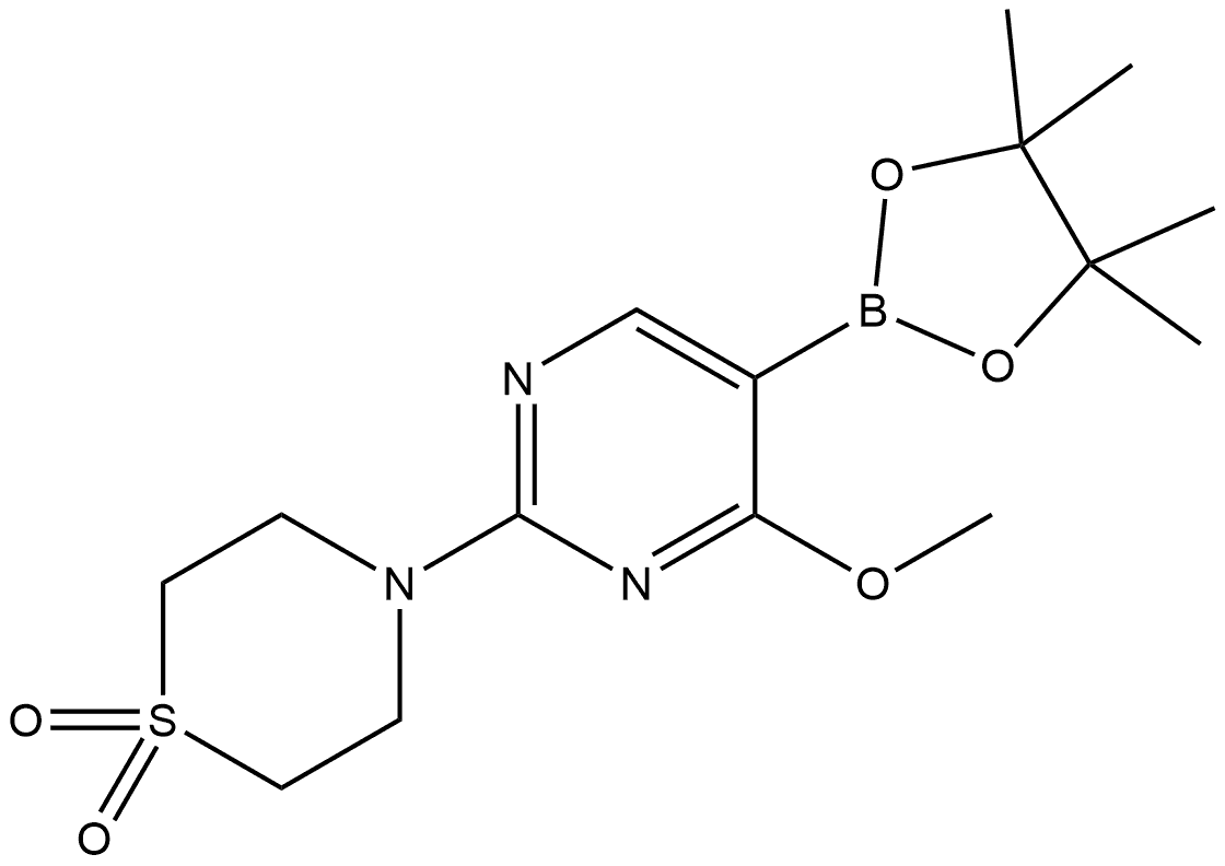 Thiomorpholine, 4-[4-methoxy-5-(4,4,5,5-tetramethyl-1,3,2-dioxaborolan-2-yl)-... 结构式