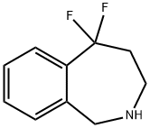 1H-2-Benzazepine, 5,5-difluoro-2,3,4,5-tetrahydro- Struktur