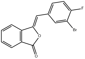 1(3H)-Isobenzofuranone, 3-[(3-bromo-4-fluorophenyl)methylene]-, (3Z)- Struktur