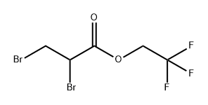 Propanoic acid, 2,3-dibromo-, 2,2,2-trifluoroethyl ester Structure