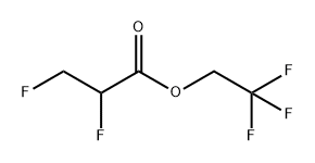 Propanoic acid, 2,3-difluoro-, 2,2,2-trifluoroethyl ester Structure