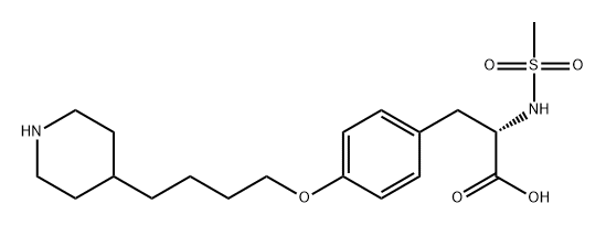 L-Tyrosine, N-(methylsulfonyl)-O-[4-(4-piperidinyl)butyl]-|替罗非班杂质20