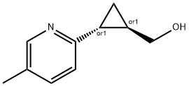 反式-2-(5-甲基-2-吡啶基)环丙基]甲醇, 1424375-76-7, 结构式