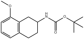 Carbamic acid, (1,2,3,4-tetrahydro-8-methoxy-2-naphthalenyl)-, 1,1-dimethylethyl ester (9CI) 结构式