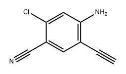 Benzonitrile, 4-amino-2-chloro-5-ethynyl- Struktur