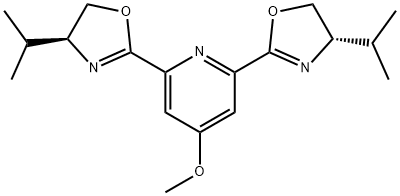 Pyridine, 2,6-bis[(4S)-4,5-dihydro-4-(1-methylethyl)-2-oxazolyl]-4-methoxy- 结构式