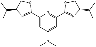 2,6-Bis[(4S)-4,5-dihydro-4-(1-methylethyl)-2-oxazolyl]-N,N-dimethyl-4-pyridinamine Struktur