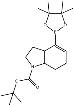 1-BOC-2,3,3A,6,7,7A-六氢-1H-吲哚-4-硼酸频哪醇酯, 1426231-67-5, 结构式