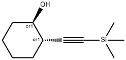 Trans-2-((trimethylsilyl)ethynyl)cyclohexanol Structure