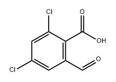 2,4-二氯-6-甲酰基苯甲酸 结构式
