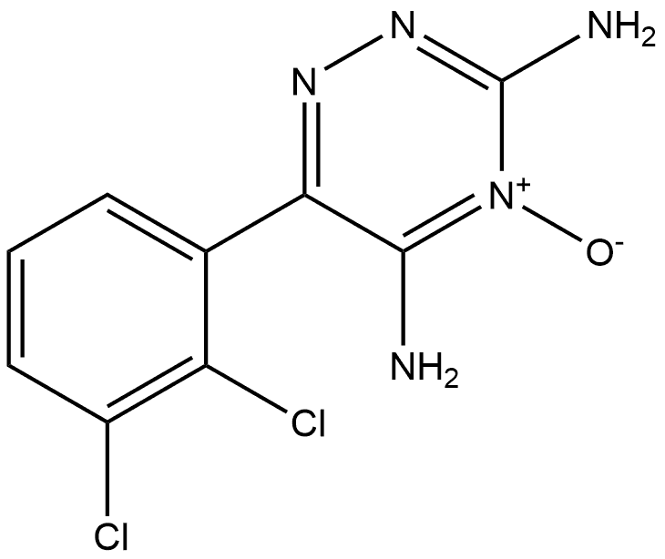 1,2,4-Triazine-3,5-diamine, 6-(2,3-dichlorophenyl)-, 4-oxide Struktur