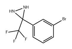 Diaziridine, 3-(3-bromophenyl)-3-(trifluoromethyl)- Struktur