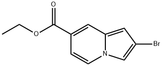 2-溴代吲哚嗪-7-羧酸乙酯, 1427310-03-9, 结构式