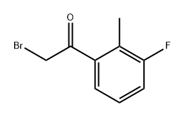 ETHANONE, 2-BROMO-1-(3-FLUORO-2-METHYLPHENYL)-, 1427326-36-0, 结构式