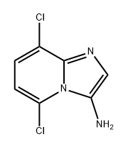 5,8-dichloroimidazo[1,2-a]pyridin-3-amine 结构式