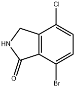 7-溴-4-氯异吲哚-1-酮 结构式
