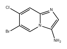 6-bromo-7-chloroimidazo[1,2-a]pyridin-3-amine Struktur