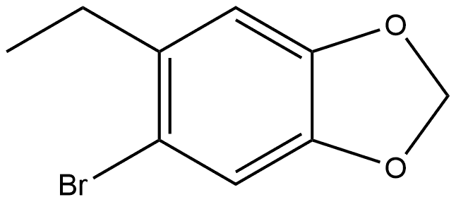 5-Bromo-6-ethyl-1,3-benzodioxole 结构式