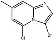 3-bromo-5-chloro-7-methylimidazo[1,2-a]pyridine 化学構造式