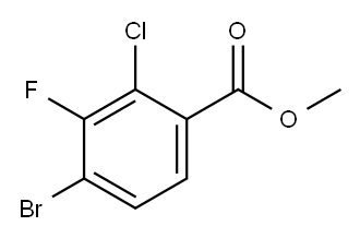 2-氯-3-氟-4-溴苯甲酸甲酯,1427390-96-2,结构式