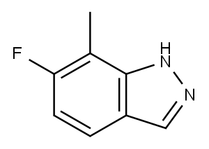 1H-Indazole, 6-fluoro-7-methyl- Struktur