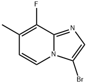3-bromo-8-fluoro-7-methylimidazo[1,2-a]pyridine Struktur