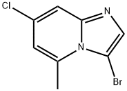 3-bromo-7-chloro-5-methylimidazo[1,2-a]pyridine 结构式