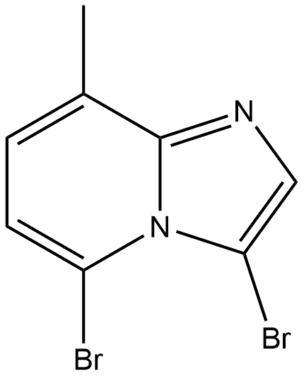 3,5-dibromo-8-methylimidazo[1,2-a]pyridine Struktur