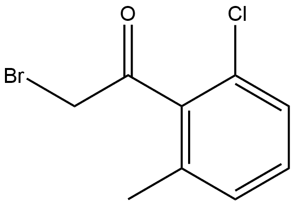 2-Bromo-1-(2-chloro-6-methylphenyl)ethanone 结构式