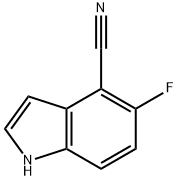 1H-Indole-4-carbonitrile, 5-fluoro- Structure
