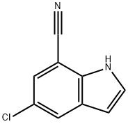 7-腈基-5-氯-1H-吲哚 结构式
