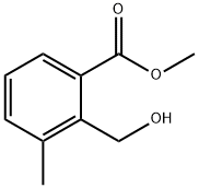Benzoic acid, 2-(hydroxymethyl)-3-methyl-, methyl ester Structure