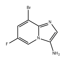 8-bromo-6-fluoroimidazo[1,2-a]pyridin-3-amine,1427425-74-8,结构式