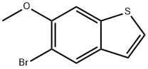 5-溴-6-甲氧基苯并噻吩 结构式