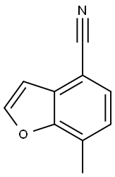 7-甲基苯并呋喃-4-甲腈 结构式