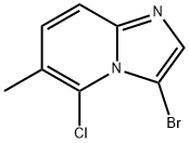 3-bromo-5-chloro-6-methylimidazo[1,2-a]pyridine 化学構造式
