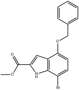 methyl 4-(benzyloxy)-7-bromo-1H-indole-2-carboxylate Structure